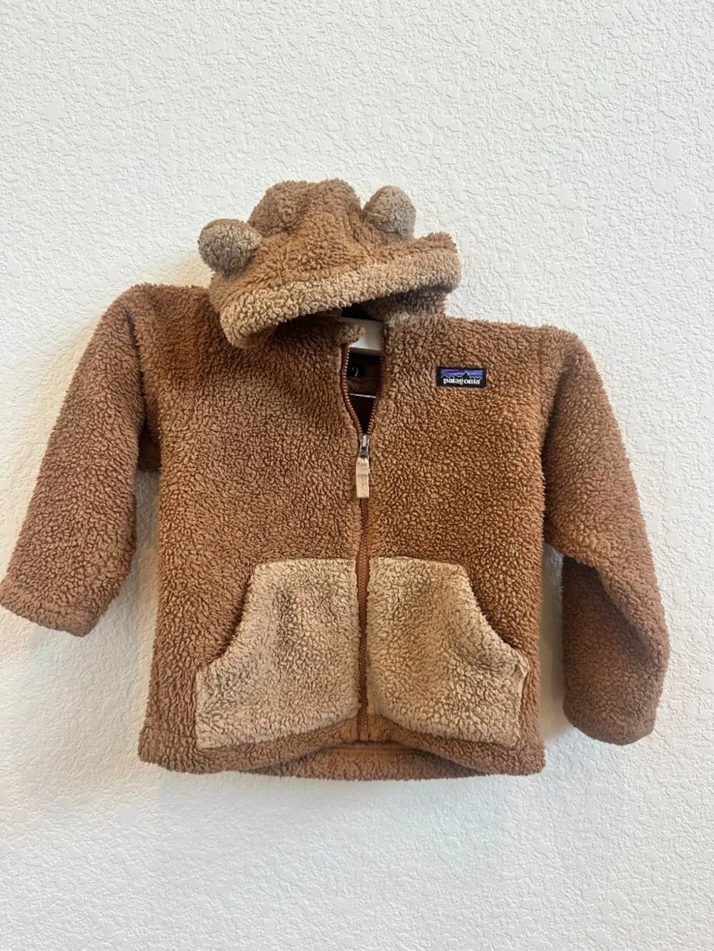 patagonia Kids Teddy Bear Fleece Zip Up Coat, 3T